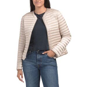 SAVE THE DUCK Beige Quilted Jacket